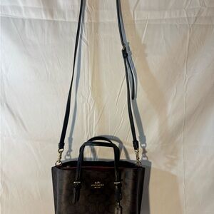 Coach Black and Brown Crossbody Bag